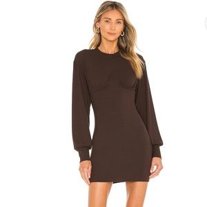 Brown Superdown Mini Dress